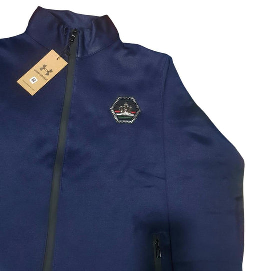 2 Pcs Blue Hooded Neck Dri Fit Hoodie Track Suit